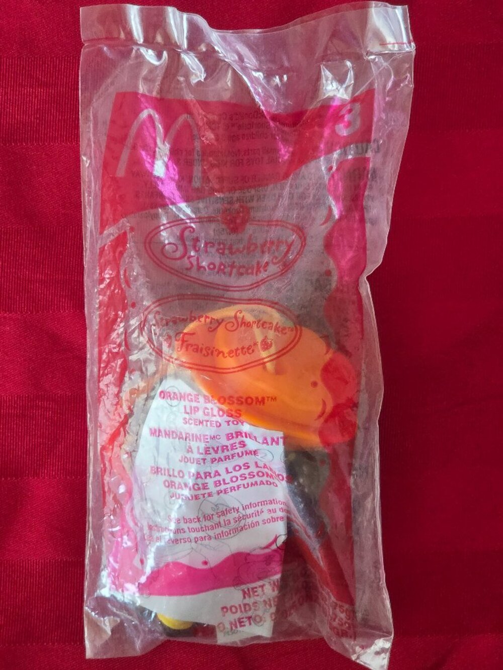 2006 STRAWBERRY SHORTCAKE, ORANGE BLOSSOM LIP GLOSS TOY, MINT IN THE PACKAGE!!!